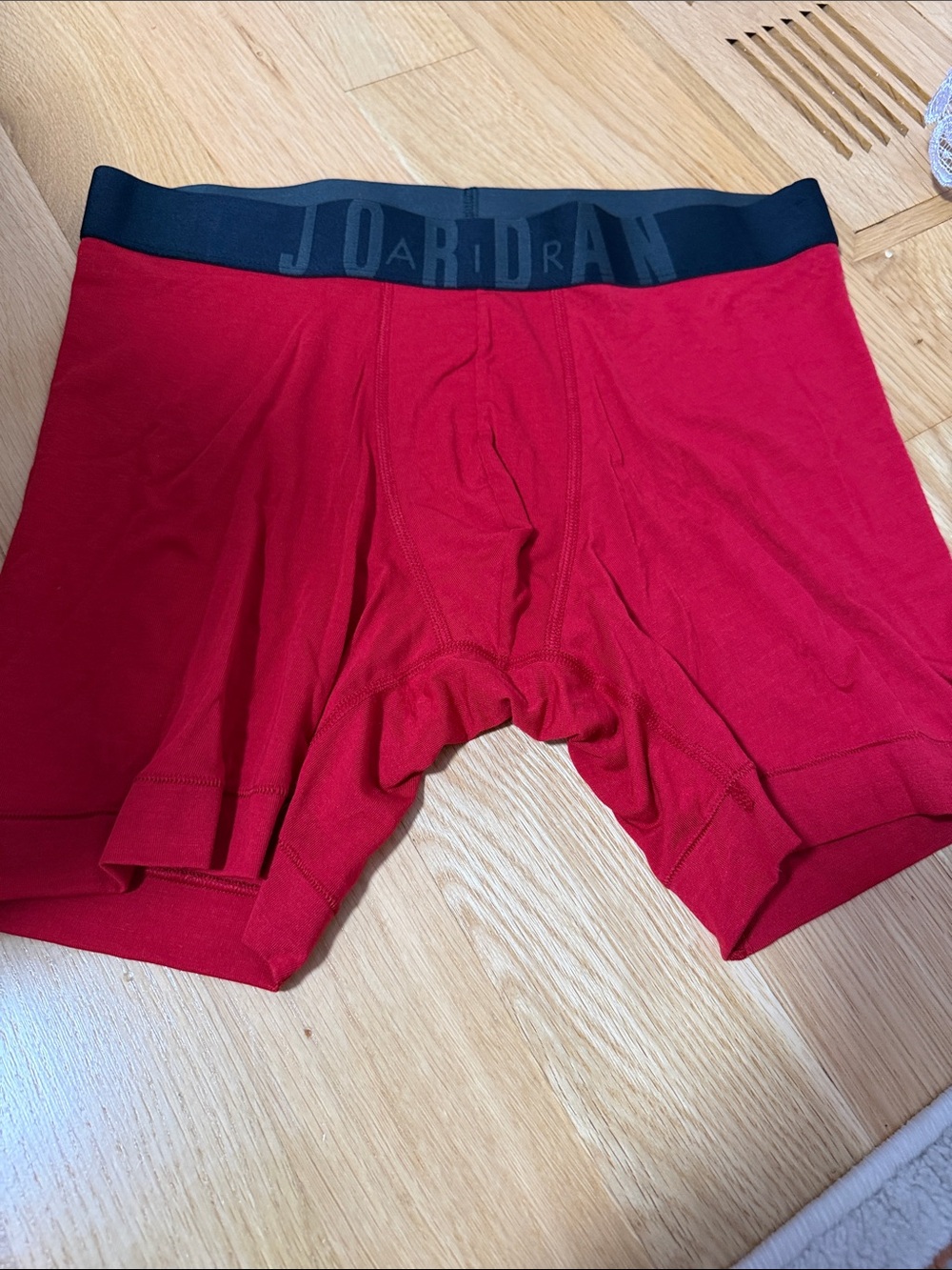 Jordan Red Boxer Briefs with Black Elastic Waistband
